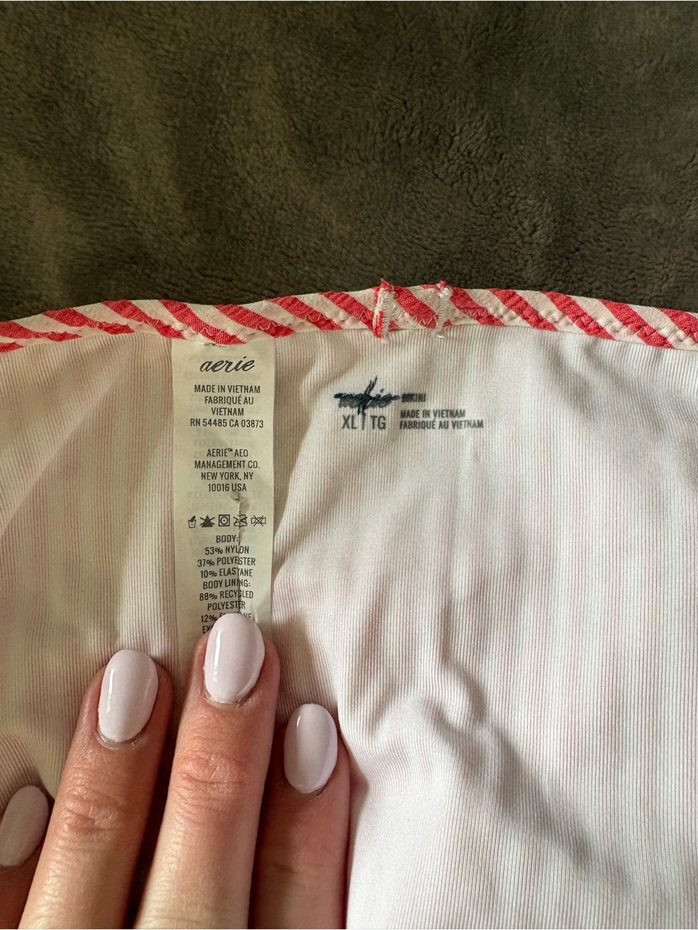 NWT Aerie Seersucker Ruffle Bikini Bottom - Picture 4 of 5